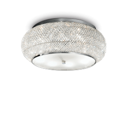 [8021696100791] Lampada da soffitto con perle di cristallo 10 luci