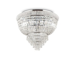 [8021696207186] Lampada da soffitto cromo D 520 x H 440 mm