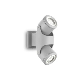 [8021696129518] Lampada da soffitto grigio L 90 x H min 140 - max 160 x P 240 mm