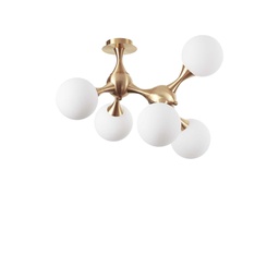 [8021696241050] Lampada da soffitto ottone L 550 x H 550 x P 500 mm