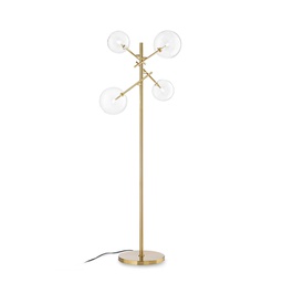 [8021696290966] Lampada da terra Equinoxe in ottone - D 560 x H 1660 mm