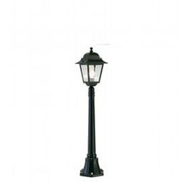 [SOV340/06] Lampada da terra in alluminio pressofuso con diffusori in vetro trasparente - Altezza max 210mm nero