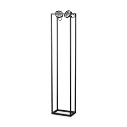 [8021696293691] Lampada da terra nero L 340 x H 1600 x P 210 mm