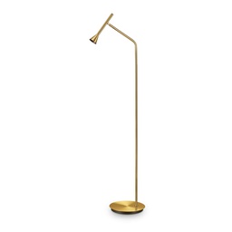 [8021696285344] Lampada da terra ottone L 280 x H 1510 x P 450 mm