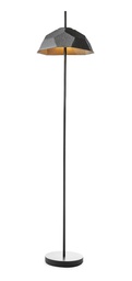 [LA/106/NE] Lampada da terra paralume in cartone riciclato nero D3D3160h cm
