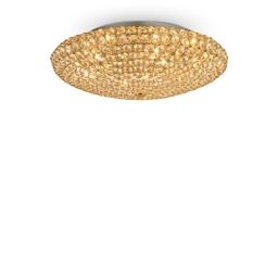 [8021696073262] Lampada soffitto KING D535xH190mm Oro