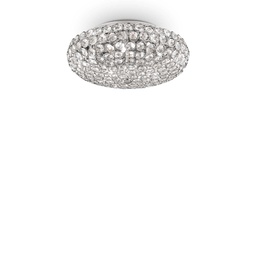 [8021696075419] Lampada soffitto KING cromo D380xH160mm