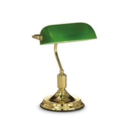 [8021696013657] Lampada tavolo Lawyer in ottone D260xH380mm