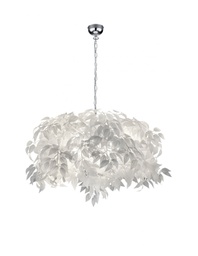 [TRIOR10464001] Lampadario 4 Luci Foglie Bianche Lavabili Leavy Ø70 cm Trio Lighting