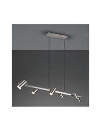[TRIO302400607] Lampadario 6 Faretti GU10 Orientabili Marley Nichel Trio Lighting