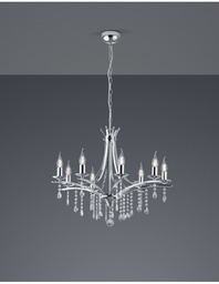 [TRIO101600806] Lampadario 8 Luci Design Contemporaneo Lucerna Cromo Trio Lighting