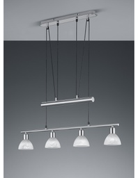 [TRIO371010407] Lampadario Sali e Scendi 4 Luci Bilanciere Levisto Nichel Trio Lighting