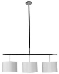 [V9158050000] Lampadario a 3 cappelli Cilindro  cm. 110 x 30 h 150