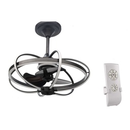[19631362] Lampadario a led con ventilatore e telecomando cm 86