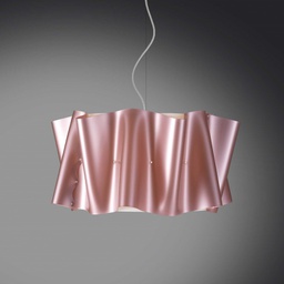[FOLIO/S/60/PKM] Lampadario a sospensione FOLIO paralume in Polilux Rosa diametro 60x h32 cm