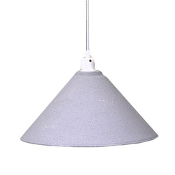 [V3714350000] Lampadario metallo vintage bianco/grigio con attacco cmø38