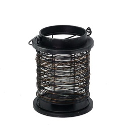 [V3717490000] Lanterna metallo nero/rame cmø13h16