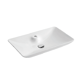 [DFLEX-185-LA62] Lavabo da appoggio bianco, mod. LA62, 64x40 cm