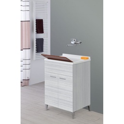 [BR799097] Lavatoio a due ante Grigio 60x50x83 cm