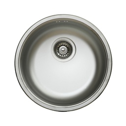 [EFFEZ94187] Lavello cucina a pozzetto in acciaio inox da incasso diam. 43.5 cm EFFEZ