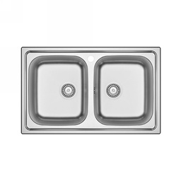 [DFLEX-140-1789] Lavello incasso acciaio inox 80x50 cm