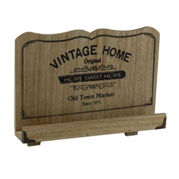 [V5920120000] Leggio legno naturale vintage home cm 30x6