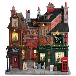 [1930811] Lemax English Lane - Quartire Inglese Gioco invernale decorazione per villaggio Natale
