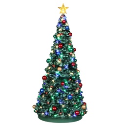 [2013192] Lemax Outdoor Holiday Tree - Albero natalizio all'aperto per villaggio di Natale