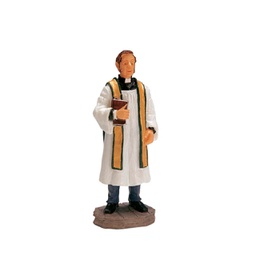 [20038628] Lemax Reverend Smythe - Reverendo Smythe Gioco invernale decorazione per villaggio Natale
