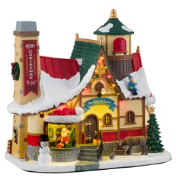 [2013190] Lemax Santa'S Chalet - Chalet di Babbo Natale per villaggio di Natale