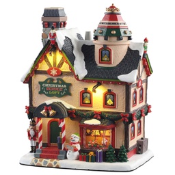 [1998863] Lemax Scena Negozio Forniture Natalizie - Scene Christmas Supplies Store per villaggio di Natale