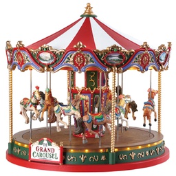 [1998889] Lemax The Grand Carousel - Il Grande Carosello Gioco invernale decorazione per villaggio Natale