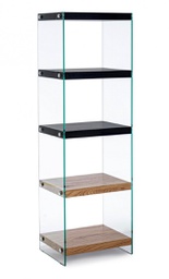 [B0734005] Libreria 5P Line Wood Nero  