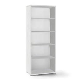 [ADB351OSK] Libreria moderna in legno Bianco Ossido quattro ripiani 71x41x h182 cm