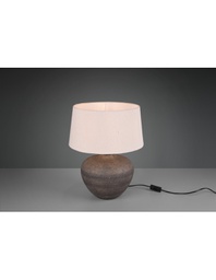 [TRIOR50963844] Lume Base Ceramica Paralume Sabbia Lou Ø38 cm Trio Lighting