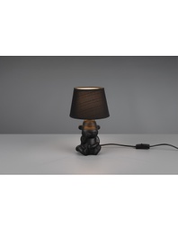 [TRIOR50891002] Lume Da Tavolo Chita Ceramica Scimmietta &quot;Non Parlo&quot; Nero Trio Lighting