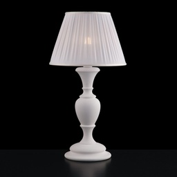 [BL172-LM-BCO] Lume grande legno e pasta di legno bianco shabby cm 57