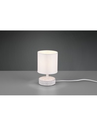[TRIOR50980101] Lumetto Bianco Moderno Ceramica Paralume Tessuto Marie Trio Lighting