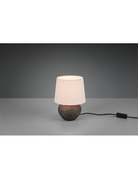 [TRIOR50961844] Lumetto Ceramica Marrone Paralume Beige Lou Trio Lighting