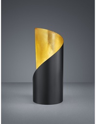 [TRIOR50161032] Lumetto Lampada Da Tavolo 1xE14 Frank Nero E Oro Ø10 cm Trio Lighting