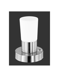[TRIO529690107] Lumetto Lampada Da Tavolo Led Touch Cristo Vetro Bianco Ø11 cm Trio Lighting