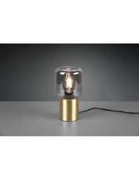 [TRIOR50591008] Lumetto Moderno Base Ottone e Paralume Vetro Fumé Trio Lighting