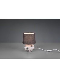 [TRIOR50951811] Lumetto Moderno Ceramica Bianca E Grigia Bay Ø18 cm Trio Lighting