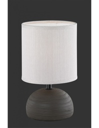 [R50351026] Lumetto Moderno Ceramica Marrone Paralume Sabbia Luci Ø14 cm Trio Lighting
