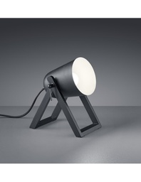 [TRIOR50721011] Lumetto Nero Moderno Marc Piede Legno e Diffusore Metallo Trio Lighting