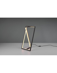 [TRIO526810132] Lumetto Squadrato Moderno Touch Dimmer Led Edge Nero E Oro Trio Lighting