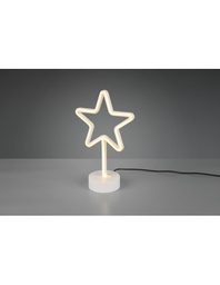 [TRIOR55230101] Lumetto Stella Lampada Da Tavolo Star Led Giallo H30 cm Bianco Trio Lighting