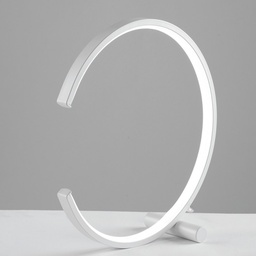 [BL245-LBC] Lumetto in metallo e alluminio Bianco LED integrato 10x h30 cm