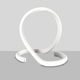 [BL242-LBC] Lumetto in metallo e alluminio Bianco LED integrato 30x h30 cm