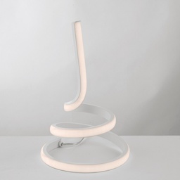 [BL212-LBC] Lumetto in metallo e alluminio Bianco con LED integrato 18x h28 cm